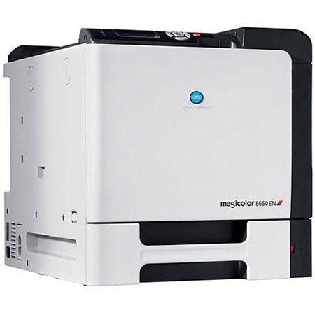 Konica Minolta 5650EN Magicolor Color Laser Printer, 9600 x 600 dpi, 31ppm Print Speed image