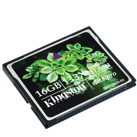 Kingston Technology 16 GB, 133x Elite Pro Compact Flash Memory Card image