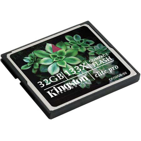 Kingston Technology 32 GB, 133x Elite Pro Compact Flash Memory Card image
