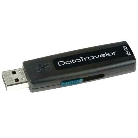 Kingston Technology Data Traveler 100, 16 GB Flash Drive with USB 2.0 Interface, Purple image