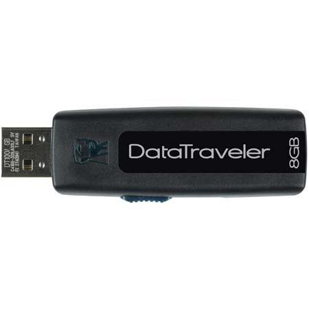 Kingston Technology Data Traveler 100, 8 GB Flash Drive with USB 2.0 Interface, Purple image