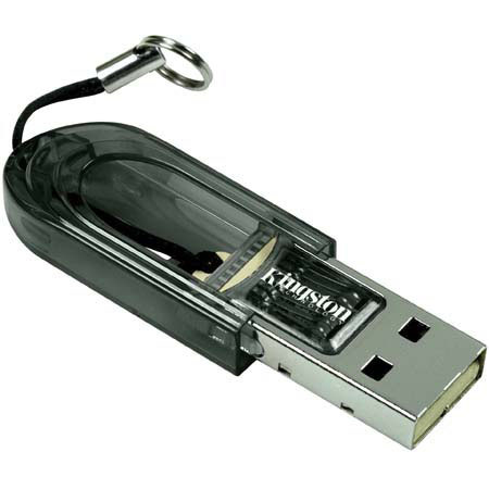 Kingston Technology MicroSD Card Reader with USB Interface, Black, #FCR-MRB image
