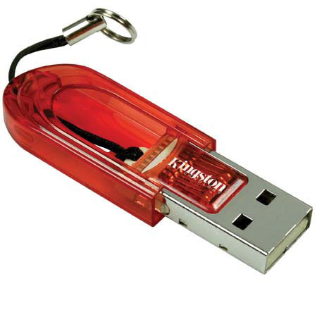Kingston Technology USB microSD Reader with 2 GB microSD Card, Black image