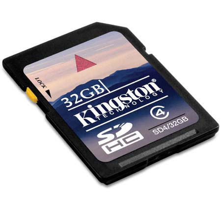 Kingston Technology 32 GB Class 4 Secure Digital High Capacity (SDHC) Memory Card image