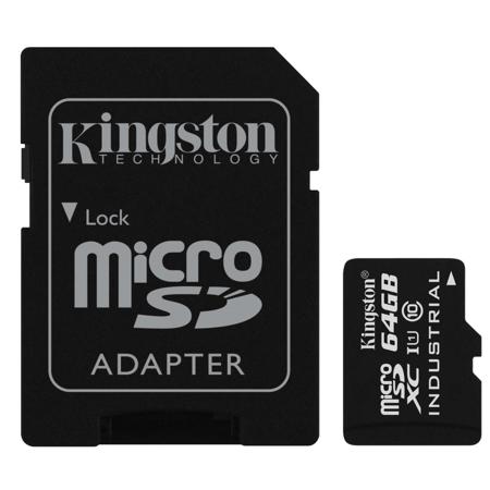 UPC 740617253481 product image for 64GB microSDXC UHS-I Class 10 Industrial Temperature Memory Card with SD Card Ad | upcitemdb.com