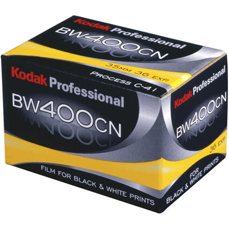 Kodak Professional BW400CN, C-41 Process Black &amp; White Negative Film ISO 400, 35mm Size, 36 Exposure, *USA* image