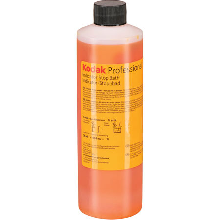 Kodak Indicator Stop Bath For Black &amp; White Films And Papers, 1-Pint Bottle To Make 8-Gallons. image