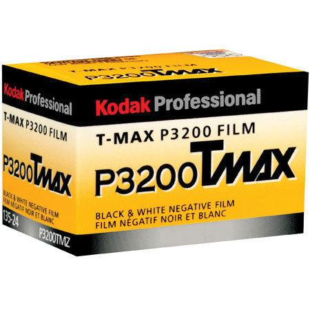Kodak T-Max P3200, P3200TMZ, Black &amp; White Negative Film ISO 3200, 35mm Size, 36 Exposure, USA image