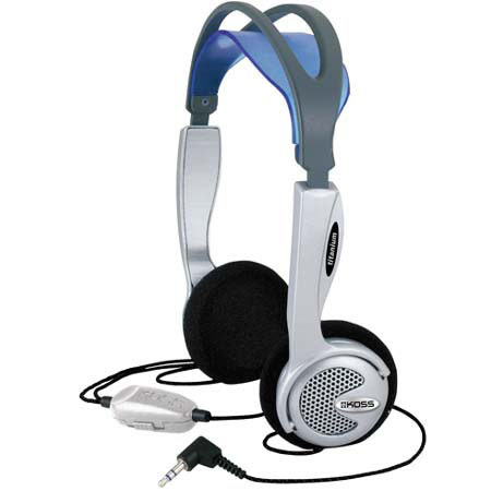 Koss KTXPRO1 Portable Stereophone Headphone with Inline Volume Control, 15-25,000 Hz Frequency Response image