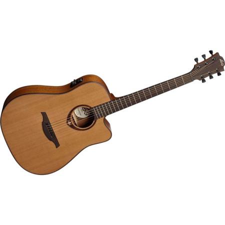 EAN 3700166330405 product image for Lag Tramontane T200DCE Dreadnought Cutaway Acoustic-Electric Guitar with Sltudio | upcitemdb.com