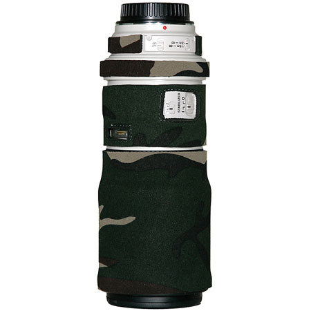 LensCoat Lens Cover for the Canon 300mm IS f/4.0 Lens - Forest Green Woodland Camo image