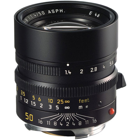 Leica 50mm f/1.4 SUMMILUX-M Aspherical -Black - Standard Manual Focus Lens for M System - USA image