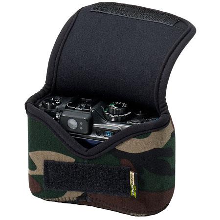 LensCoat Neoprene Body Bag Small, Designed for a Point & Shoot Camera - Forest Green Camo