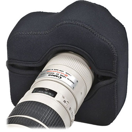 LensCoat Soft Neoprene BodyGuard Pro for Pro SLR &amp; Semi Pro SLR Cameras With Optional Grips Attached - Black image