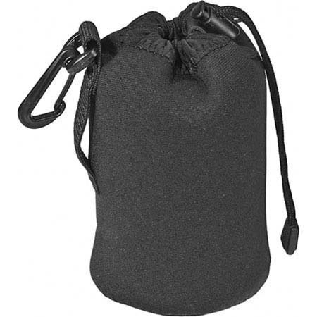LensCoat Soft Neoprene LensPouch Bag, Xtra Small 3"D X 4"L - Black image