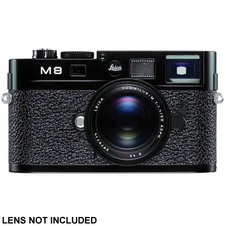 Leica M8.2 Compact Digital Camera, 10.3MP, 2.5" LCD Display, Black Paint image