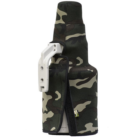 LensCoat TravelCoat Cover for Canon 500 f/4 IS II Lens with Hood, Forest Green Camo
