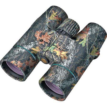 Leupold 8 x 42mm Acadia Green Ring Waterproof Roof Prism Binocular with 7.5 Degree Angle of View, Mossy Oak Breakup image