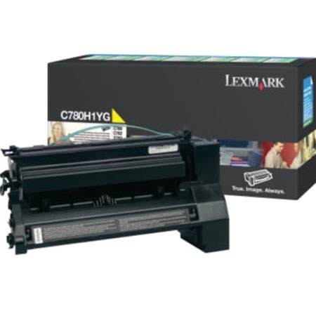 Lexmark C780H1YG Yellow Toner Cartridge, Yield 10,000 Pages image