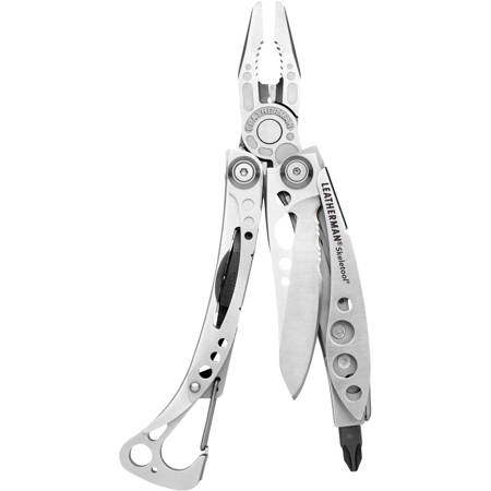 Leatherman Skeletool Multi-Tool, Stainless Steel with Needlenose Pliers Head &amp; 7 Components without Sheath, Closed Length 4"