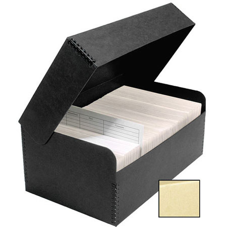 Lineco Photo Storage Box, Holds 1100 3" x 5" or 4" x 6" Photos, Hinged Lid, Color: Tan. image