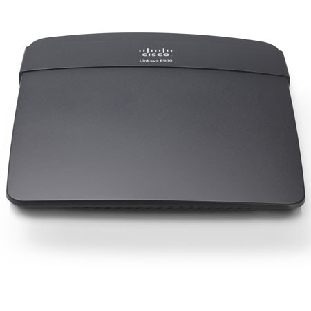 Linksys E900 Wireless-N300 Router, 2.4 GHz Radio Frequency, 10/100 Mbps Switch Port Speed