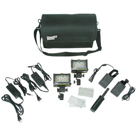 Lowel Blender 120-240V Duo AC/DC Kit with Panasonic Camcorder Battery Sled