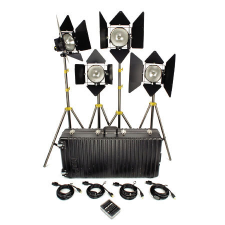 Lowel DP 4 Light Kit, 4000w Quartz Lighting Outfit image
