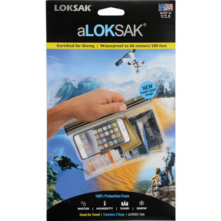 UPC 757791002965 product image for LokSak aLOKSAK 9X6"  Resealable Storage a Bags (2-pk) Clear | upcitemdb.com