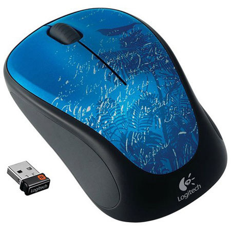 Logitech M315 Wireless Mouse, 2.4 GHz Wireless Connectivity, USB Wireless Receiver, Indigo Scroll