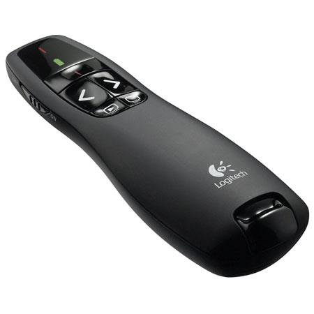 Logitech R400 Wireless Presenter Remote Control, Black