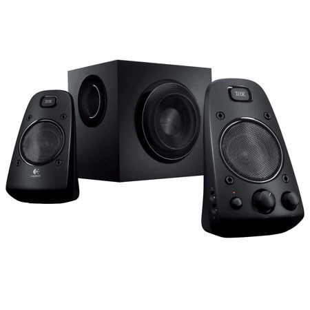 Logitech Z623 THX-Certified 2.1 Speaker System, 200W RMS Power, 3.5mm Headphone Jack, Speaker Connector Cables