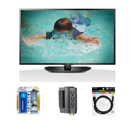 Cyber Monday LG 47LN5400 47' Class 120HZ Direct LED HDTV - Bundle - with Sanus Systems ELM202 6-Outlet Surge Protector, Xtreme Cables HDMI 1.4 Audio/Video 6' Cable for