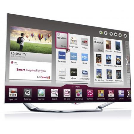 LG 60-inch LED TV - LA8600 1080P 240Hz 3D Cinema Smart HDTV with Magic Remote and 6 pairs 3D Glasses