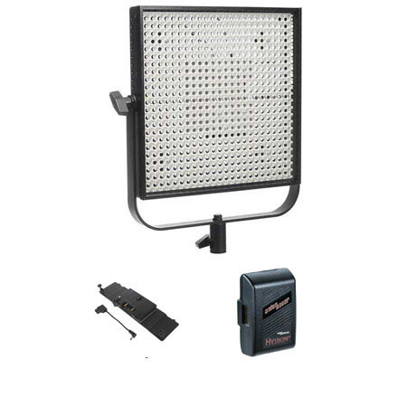 Litepanels 5600K LED 1x1' Spotlight - Bundle - with Litepanels Adapter Plate for Anton Bauer Gold Series Batteries, Anton Bauer Logic Series NMH Battery