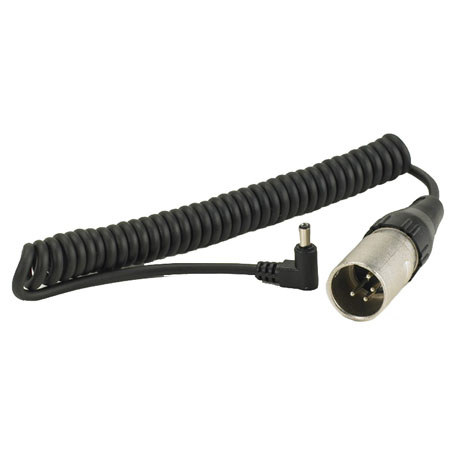 Litepanels +XLR Mini Plug to 4-Pin XLR 12 VDC Coiled Power Cord