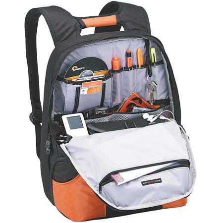 Lowepro CompuDaypack, Triple Compartment Design, for most 17" Notebook Computers, Plus a Digital SLR System, Color: Burnt Orange image