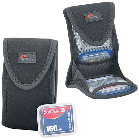 Lowepro DMC-V Memory Card Wallet holds 8 Memory Cards, Black. image