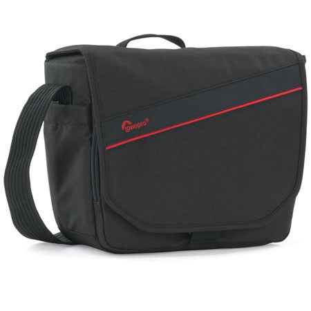 Lowepro Event Messenger 150 Shoulder Bag, Black/Red