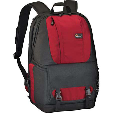 Lowepro Fastpack 250 Digital SLR &amp; Widescreen Notebook Backpack, Water Resistant &amp; 180-Degree Access Panel, Red image