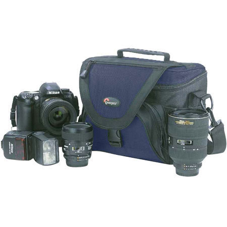 Lowepro Nova 3 AW All-Weather Compact 35mm SLR Camera Bag, Navy. image