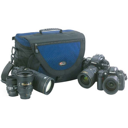 Lowepro Nova 5 AW All-Weather Full Sized 35mm SLR / Digital Camera Bag, Navy. image