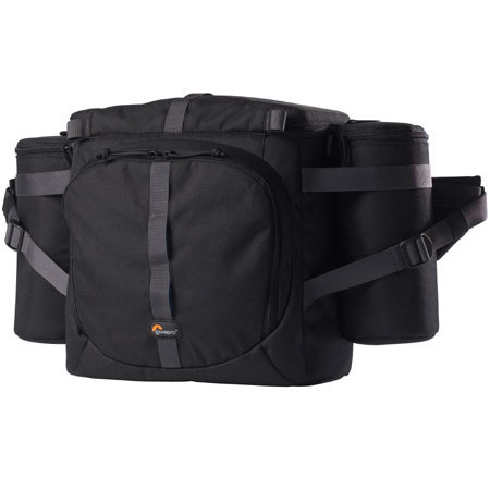 Lowepro Outback 300 AW Modular Beltpack Case for PRO DSLR Camera System with 3-4 Additional Lenses &amp; Accessories - Black image