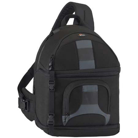 Lowepro SlingShot 350 AW Backpack with All Weather Cover &amp; Hypalon SlipLock Loops, Black image