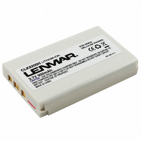 Lenmar Rechargeable No-Memory Lithium-Ion Battery for Nokia 8200 Series Cellular Phones, 950mAh