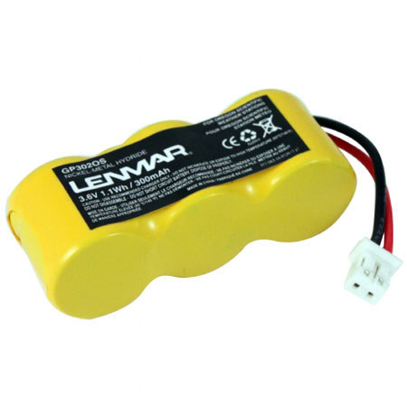 Lenmar GP302OS Nickel-Metal Hydride Battery 3.6V / 300 mAh - Fits Oregon Scientific Weather Station, STR938 Weather Station