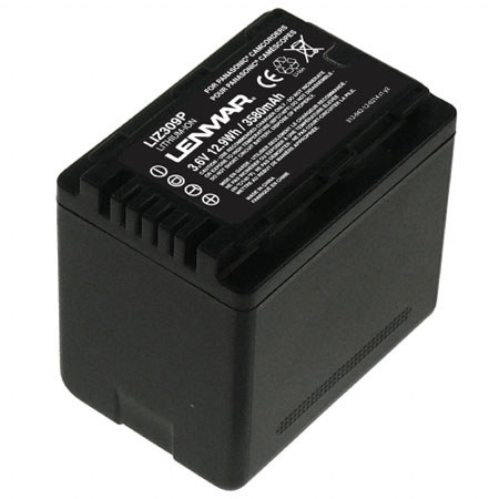 Lenmar LIZ309P 3.6V 3580mAh Replacement Battery for Panasonic SDR-H85 Camcorder, Replace Panasonic VW-VBK360