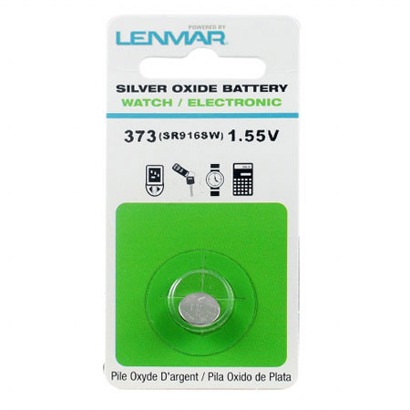 Lenmar WC373 Silver Oxide Battery 1.55V / 26 mAh - Replaces SR916SW Watch Battery