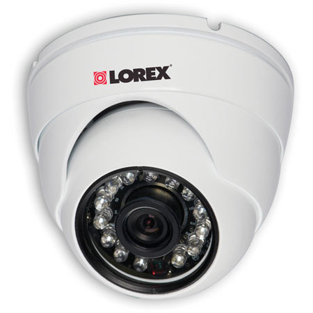 Lorex Indoor/Outdoor Security Dome Camera with 50' Night Vision, 600TV Lines, Fixed Lens