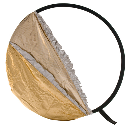 Lastolite 38" 5 In 1 Bottle Top Reflector Kit - Diffuser with Gold/White & Sunfire/Silver Bottle Top
